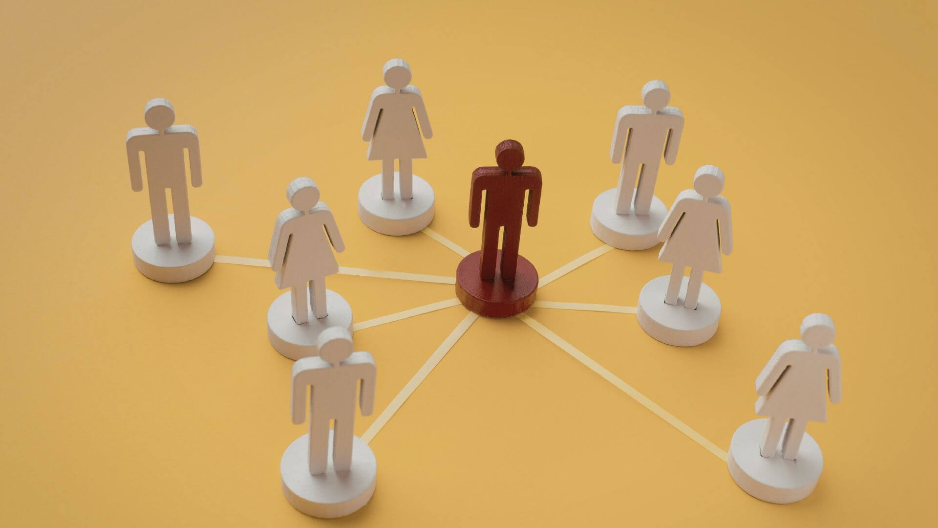 Team hierarchy and leadership concept